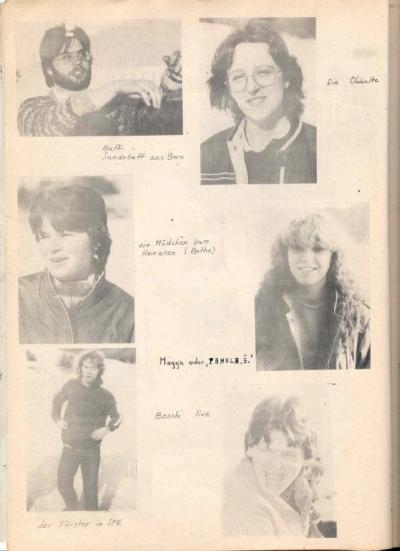 Buffi, Annette (†2012?), Gabi, Maggie, Markus, Boschi