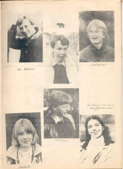 Ralf, Frosch, Drsenbengel, Christa, Bernhard, Ulrike