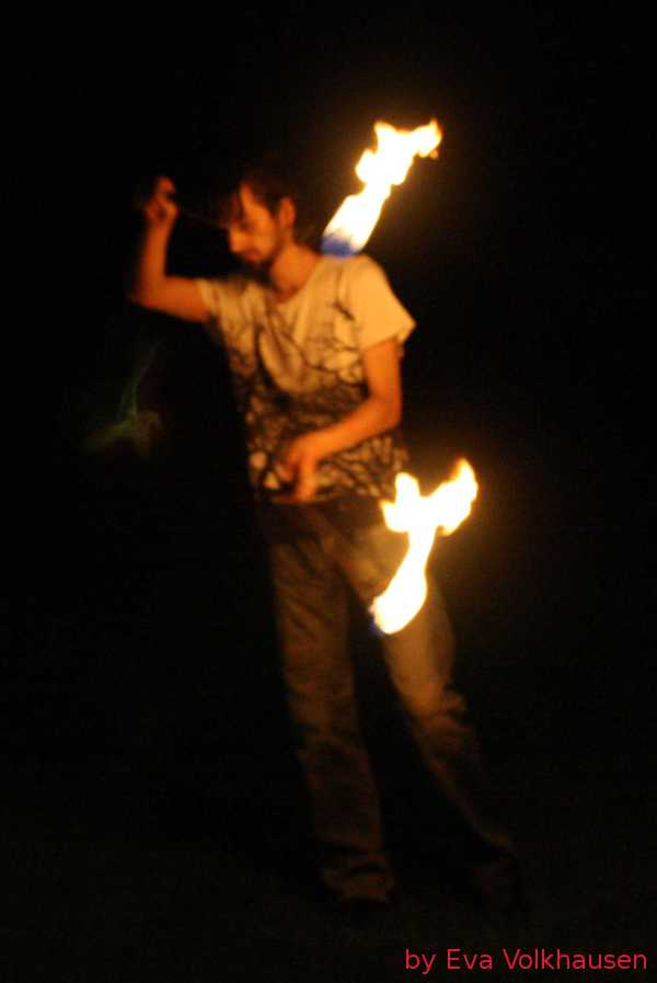 Gegenläufige Flammen